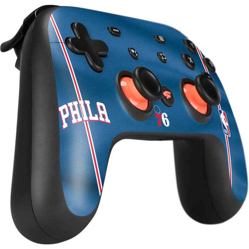 NBA Philadelphia 76ers Jersey Google Stadia Controller Skin